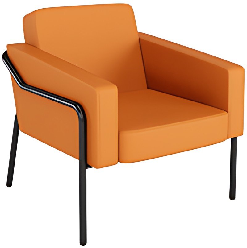 PAPERFLOW Fauteuil visiteur MEDSO KLASSIK L, simili-cuir