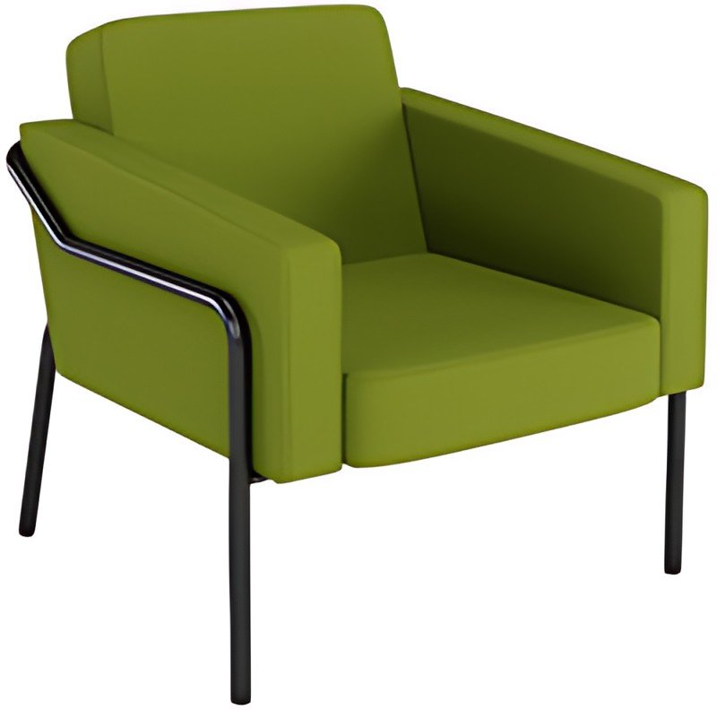 PAPERFLOW Fauteuil visiteur d'extérieur MEDSO KLASSIK L vert