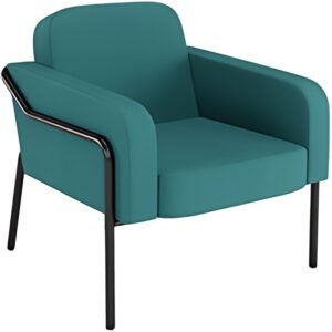 PAPERFLOW Fauteuil visiteur MEDSO RUND L, tissu, bleu