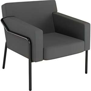 PAPERFLOW Fauteuil visiteur MEDSO T L, tissu, anthracite