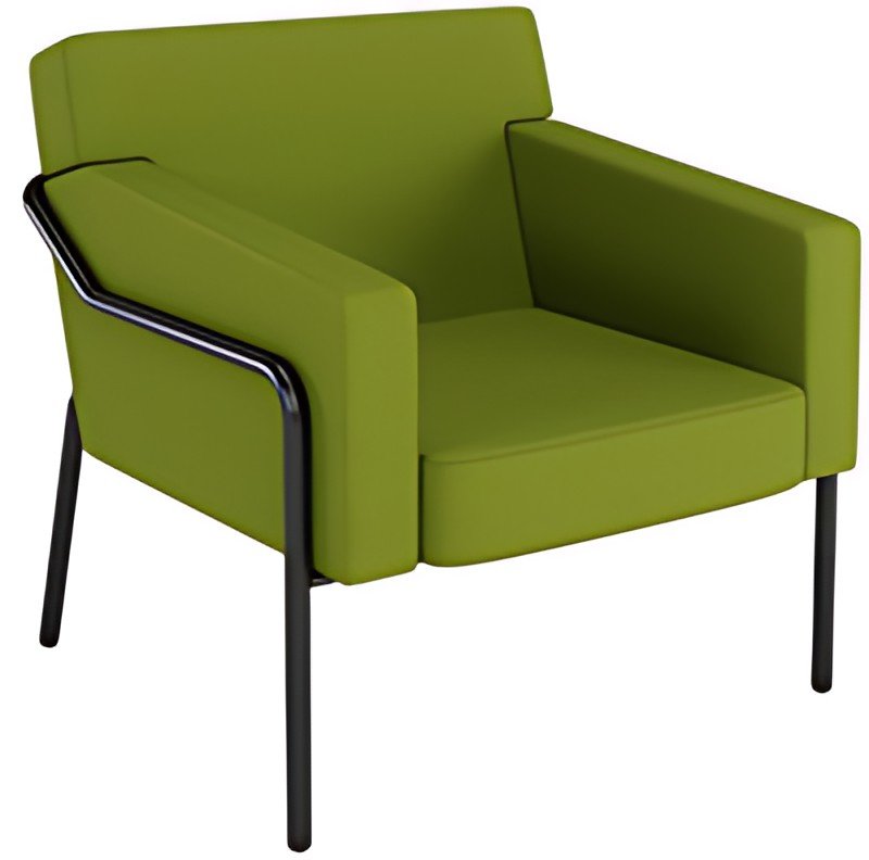 PAPERFLOW Fauteuil visiteur d'extérieur MEDSO T L, vert