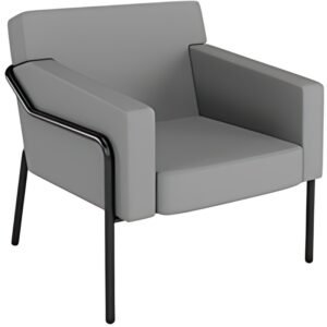 PAPERFLOW Fauteuil visiteur d'extérieur MEDSO T L, gris
