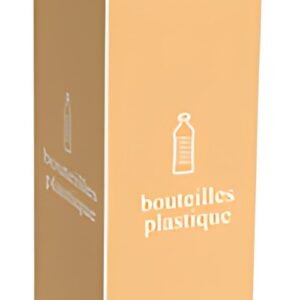 PAPERFLOW Collecteur pour tri sélectif bouteilles, blanc