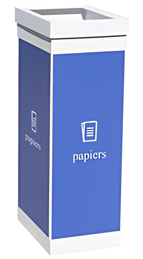 PAPERFLOW Collecteur pour tri sélectif papiers, blanc