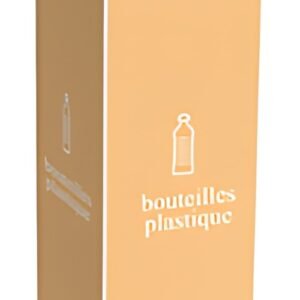 PAPERFLOW Collecteur pour tri sélectif bouteilles, noir