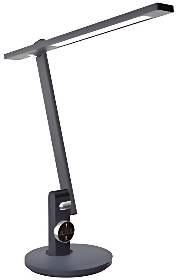 PAPERFLOW Lampe de table à LED BENTO, socle, gris métallisé