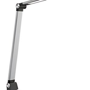 PAPERFLOW Lampe de table à LED JOA, socle, argent brossé