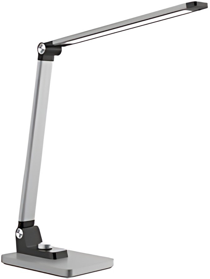 PAPERFLOW Lampe de table à LED JOA, socle, argent brossé
