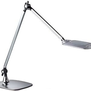 PAPERFLOW Lampe de table à LED JIM, socle, argent