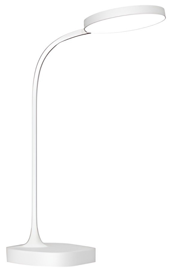PAPERFLOW Lampe de table à LED BOB, socle, blanc