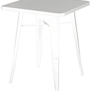 PAPERFLOW Table d'extérieur URBAN, 600 x 600 mm, blanc