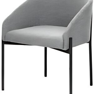 PAPERFLOW Fauteuil visiteur MILO, gris