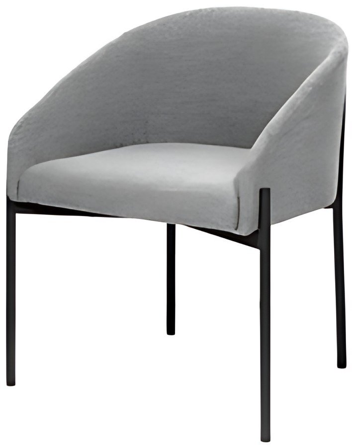 PAPERFLOW Fauteuil visiteur MILO, gris