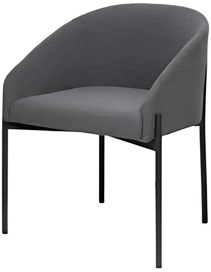PAPERFLOW Fauteuil visiteur MILO, anthracite
