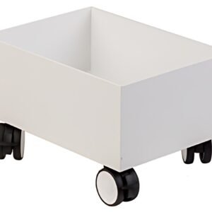 Base roulante PAPERFLOW pour 3 bacs de collecte recyclage, blanc