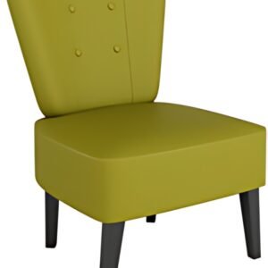 PAPERFLOW Fauteuil visiteur Brighton, simili cuir, vert