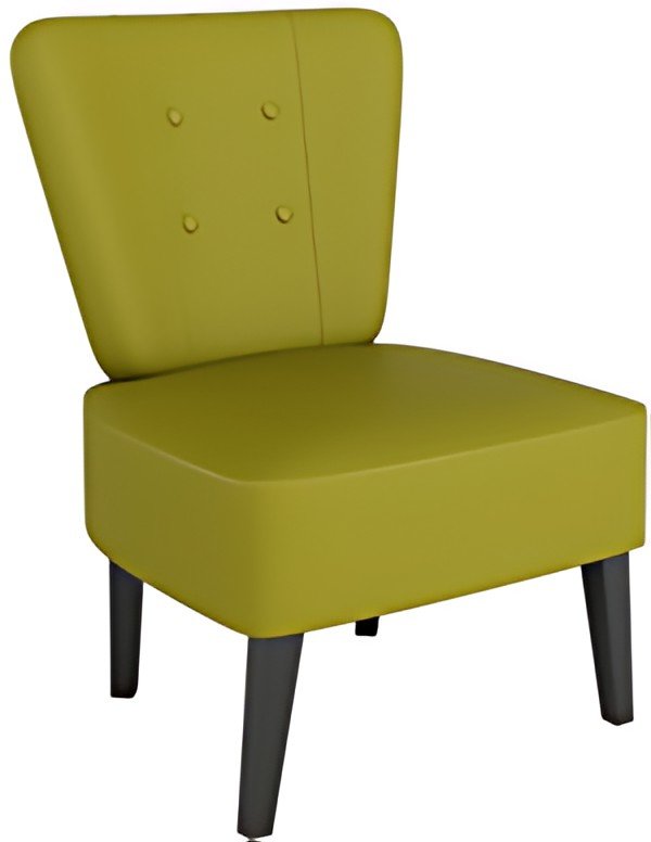 PAPERFLOW Fauteuil visiteur Brighton, simili cuir, vert