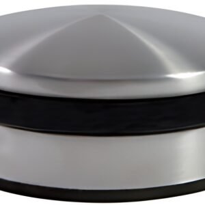 ALBA Butoir de porte, en acier, diamètre: 102 mm, argent