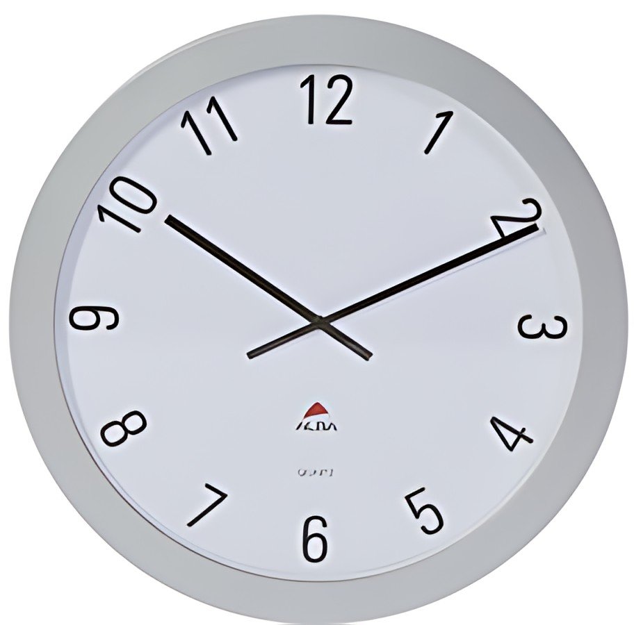 ALBA Horloge murale "HORGIANT", montre à quartz, gris métal