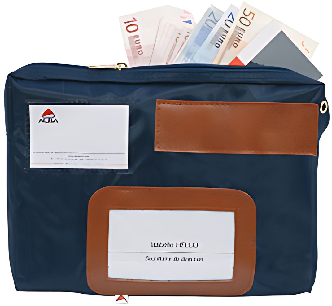 ALBA Sac navette "POCAIS", avec soufflet, polyester, bleu