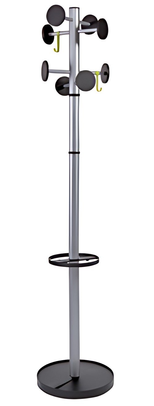 ALBA Portemanteau "STAN3", 8 patères, gris métal