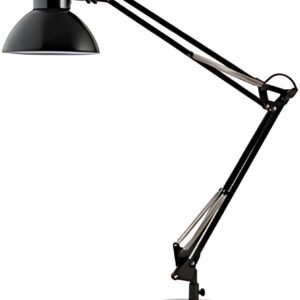 ALBA Lampe de bureau "ARCHI", pince/socle, noir