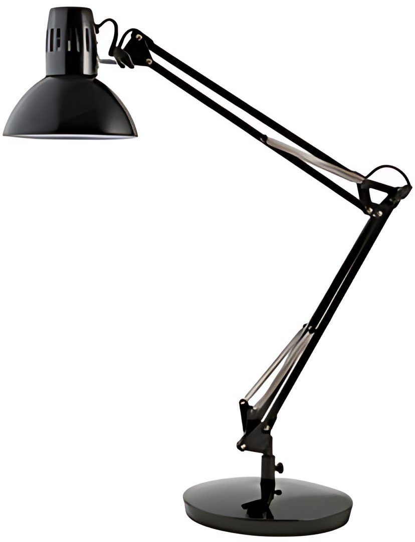ALBA Lampe de bureau "ARCHI", pince/socle, noir