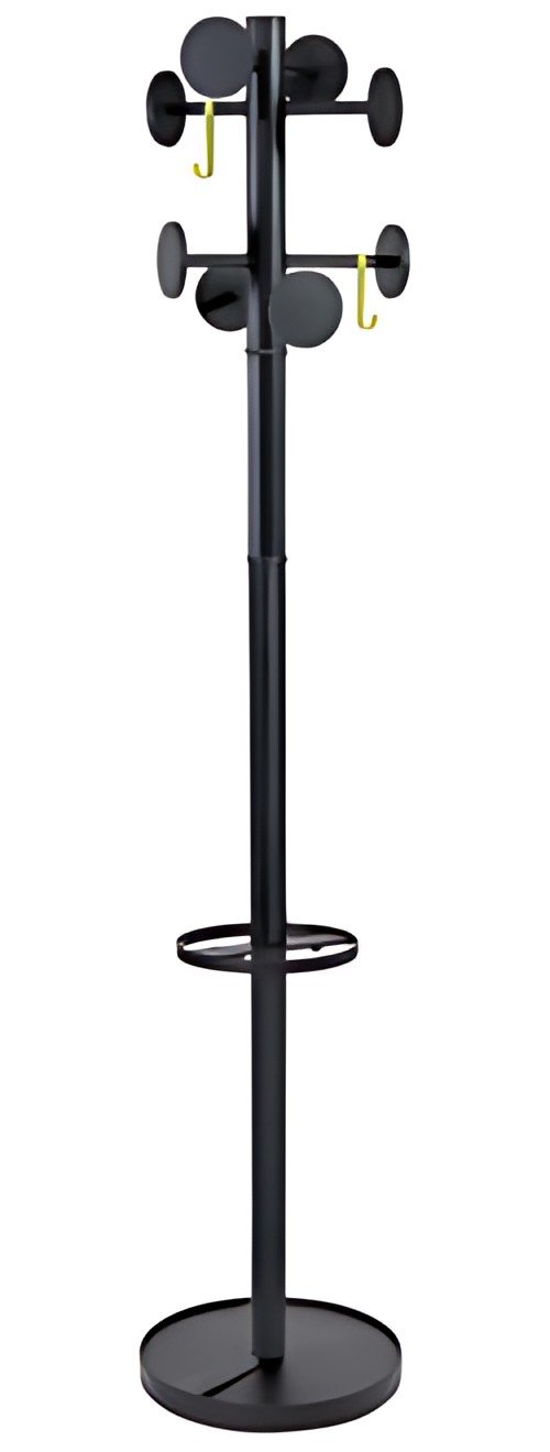 ALBA Portemanteau "STAN3", 8 patères, noir