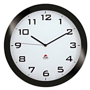 ALBA Horloge murale "HORISSIMO", montre à quartz, noir