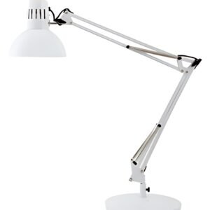 ALBA Lampe de bureau LED "ARCHI", pince/socle, blanc