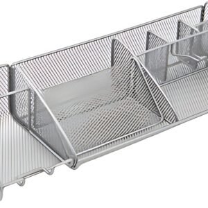 ALBA Organiseur de bureau "MESHBOARD", en métal, gris