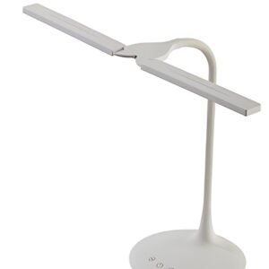 ALBA Lampe de bureau LED "LEDTWIN", rechargeable, blanc
