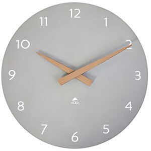 ALBA Horloge murale "HORMILENA", montre à quartz, gris
