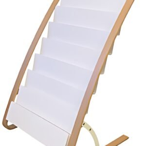 ALBA Porte-brochures, 8 compartiments, largeur: 580 mm,blanc