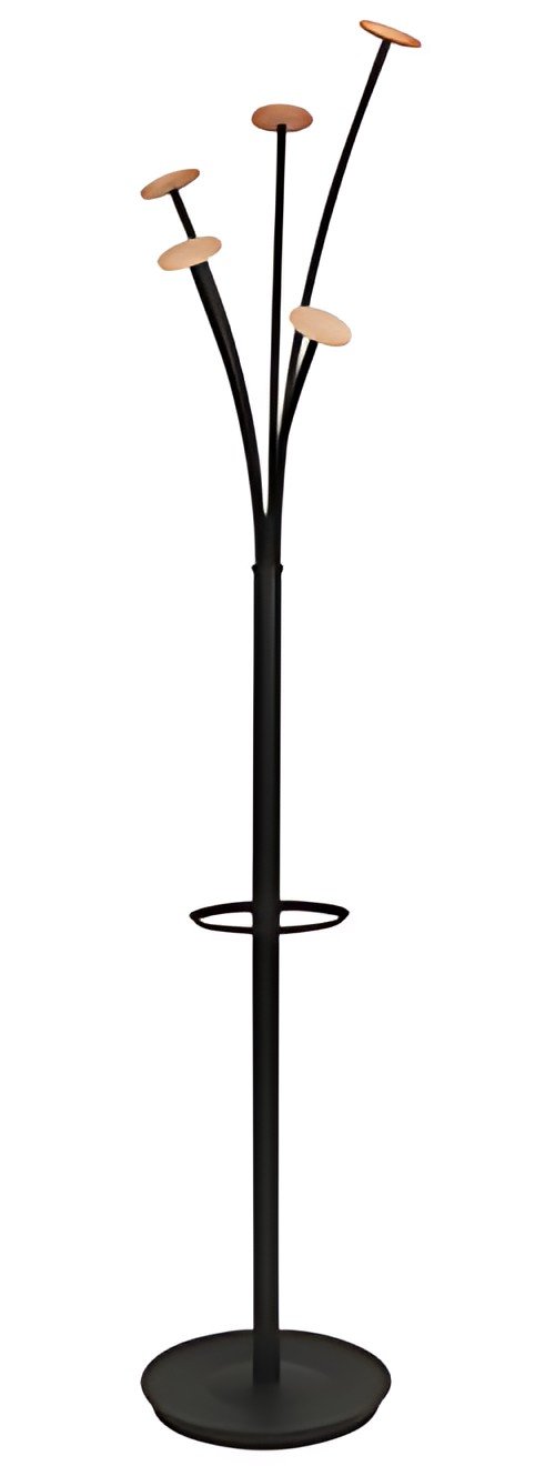 ALBA Portemanteau FESTIVAL, hauteur: 1.870 mm, noir/bois