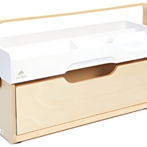 ALBA Module de rangement portable ERGOBOX, hêtre/blanc