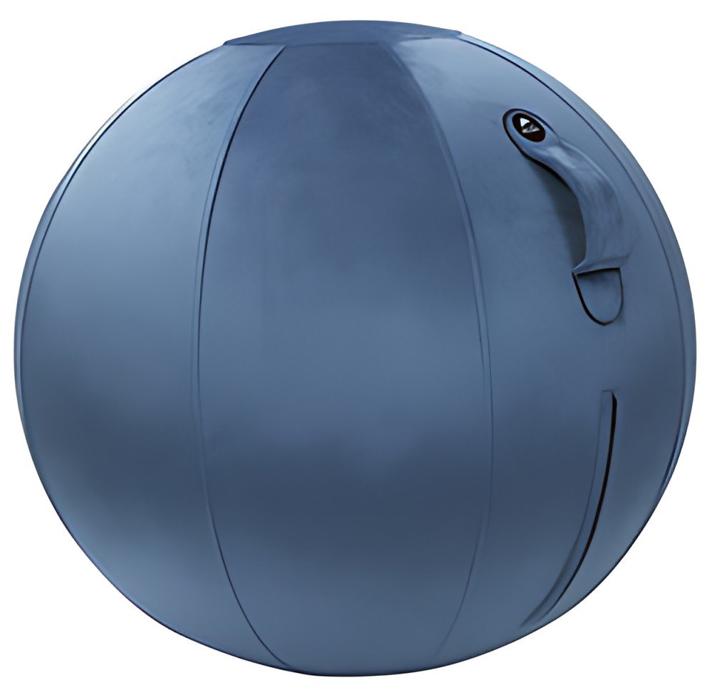 ALBA Ballon d'assise ergonomique MHBALL, velours, bleu nuit