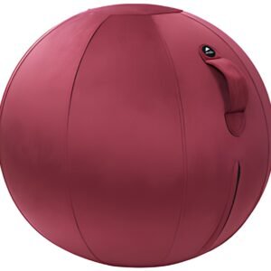 ALBA Ballon d'assise ergonomique MHBALL, velours, bordeaux