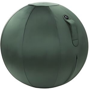 ALBA Ballon d'assise ergonomique MHBALL, velours, vert