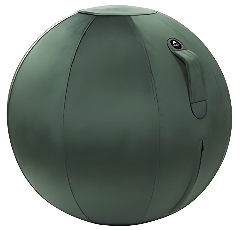ALBA Ballon d'assise ergonomique MHBALL, velours, vert