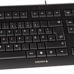 CHERRY Clavier AZERTY KC-1000 USB, avec fil, noir