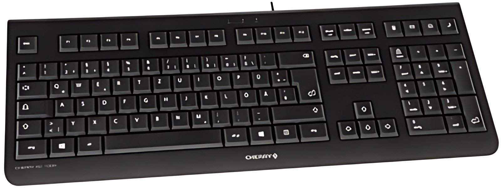CHERRY Clavier AZERTY KC-1000 USB, avec fil, noir