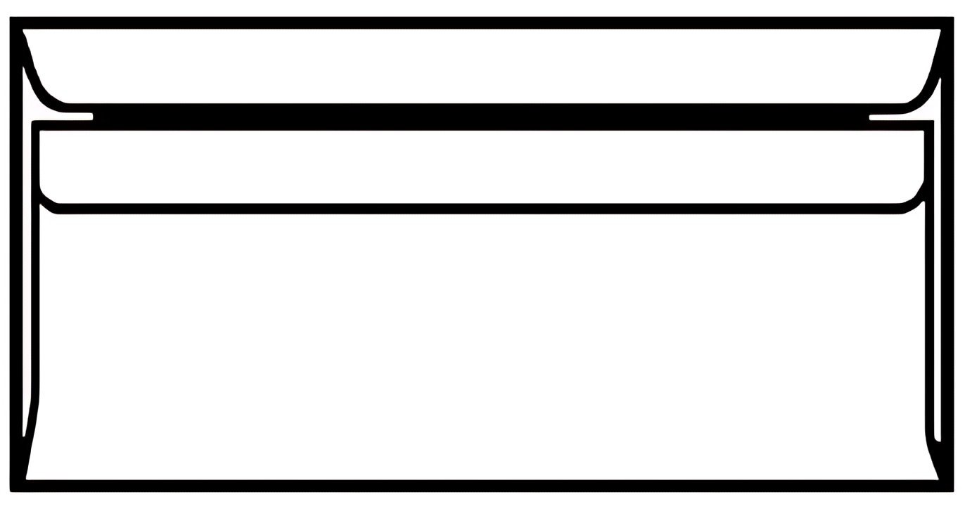 herlitz enveloppe format long, avec fenêtre, blanc