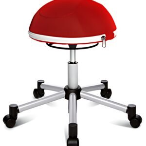 Topstar Tabouret fitness "Sitness Half Ball", rouge
