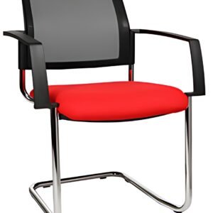 1opstar Chaise de bureau "filet BtoB 20", rouge