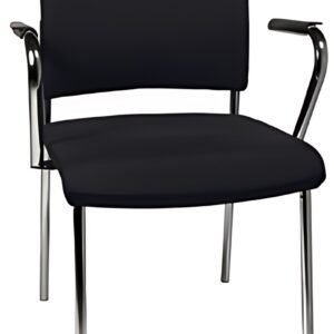 Topstar Chaise visiteur "Visit 10 rembourré", noir