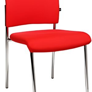 Topstar Chaise visiteur "Visit 10 rembourré", rouge