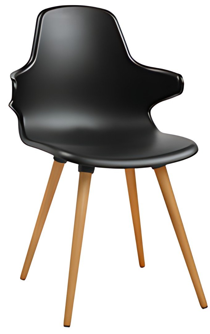 Topstar Chaise visiteur "T 2020", noir / hêtre