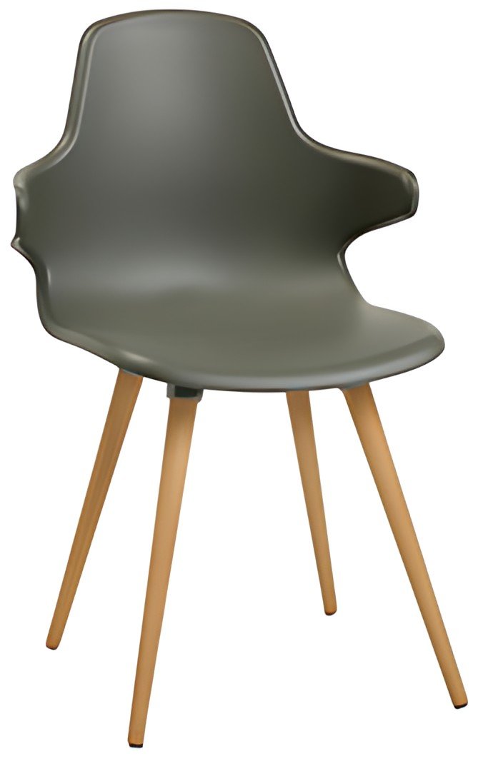 Topstar Chaise visiteur "T 2020", gris foncé / hêtre