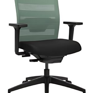 Topstar Chaise de bureau pivotante "Airwork", noir/menthe